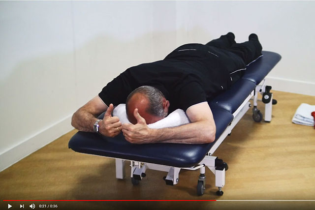 Shoulder blade and rotator cuff exercise lying down 3 video