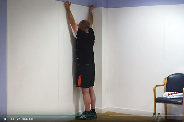 Shoulder blade and rotator cuff exercise in standing 2 video