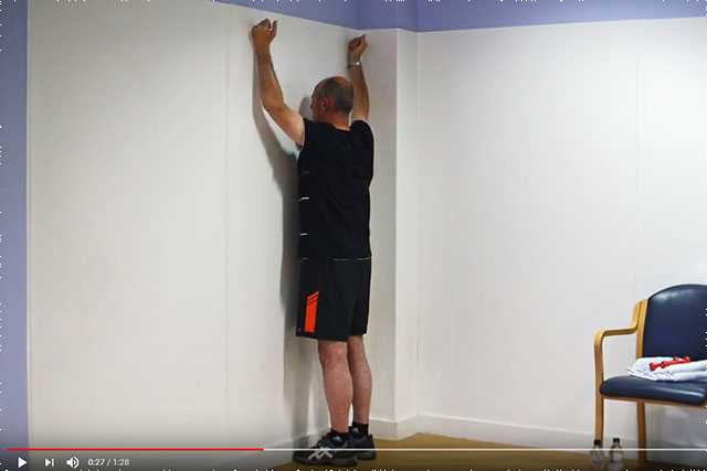 Shoulder blade and rotator cuff exercise in standing 3 video