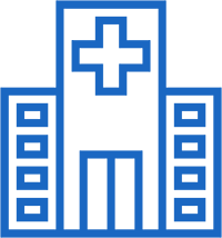 Hospital building icon