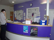 BIU Reception desk