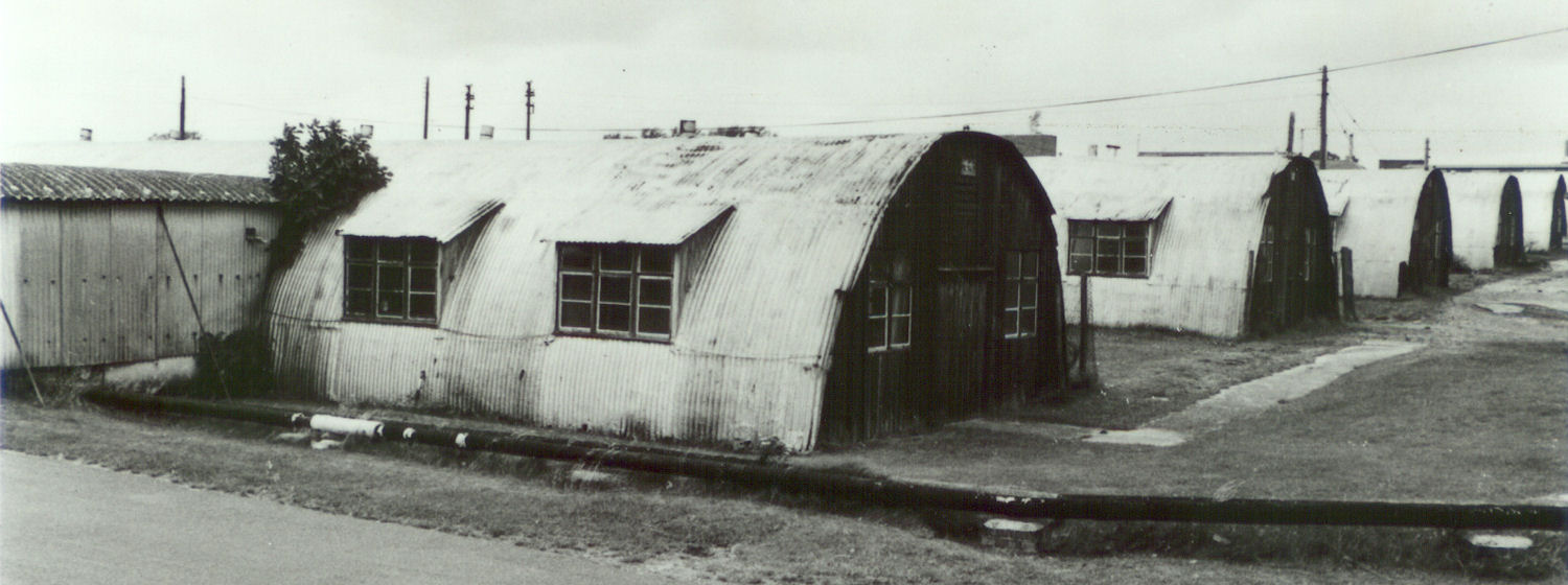 Nissen huts on the Churchill Hospital site, 1940s