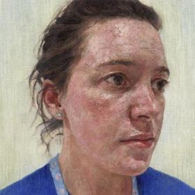 Oil painting of clinician.