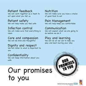 Poster listing all of the promises