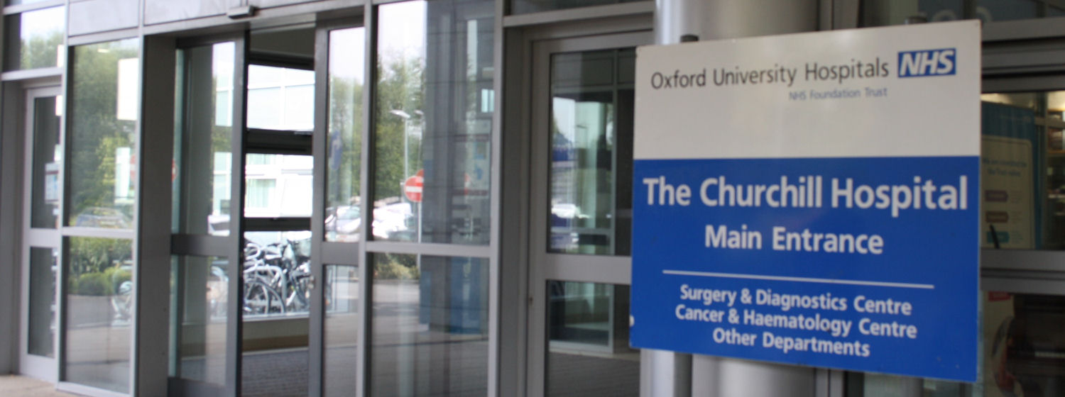 Entrance to the Churchill Hospital, Surgery and Diagnostics
